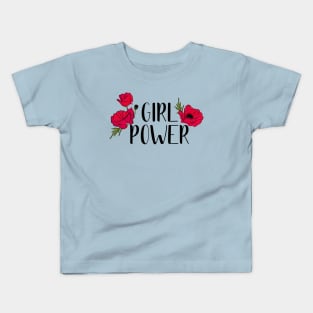 Girl Power Inspiration Positive Girly Quote Artwork Kids T-Shirt